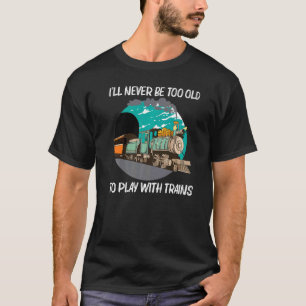 Coole Stoomlocomotief Voor Mannen Vrouwen Spoorweg T-shirt