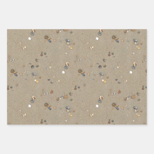 coole strand - en patroonpartij inpakpapier vel (Voorkant)