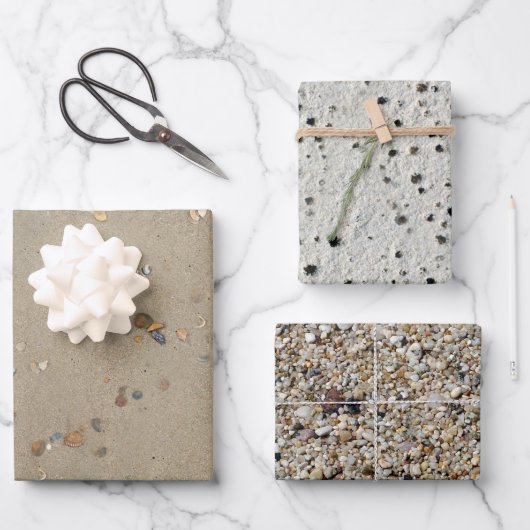 coole strand - en patroonpartij inpakpapier vel (Voorkant)