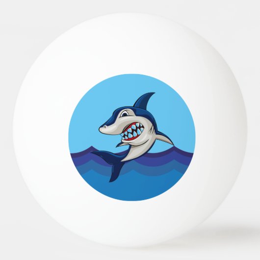 coole strandhaai pingpongbal (Voorkant)