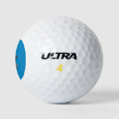 coole strandhaai voeg naam Golfballen toe (Logo)