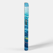 Coole strandhaai voeg naam toe Case-Mate iPhone case (Achterkant / Rechts)