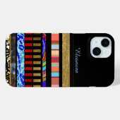 coole strepen om naam toe te voegen Case-Mate iPhone case (Achterkant (horizontaal))