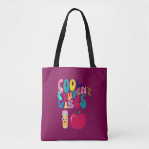 COOLE STUDENTENVIBES TERUG NAAR SCHOOL KINDERENTAS TOTE BAG