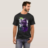 Coole Subtiele Aseksuele Pride Kat Kunst Ace Pride T-shirt (Voorkant volledig)