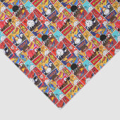 coole superheld betegelde patroonpartij tissuepapier (Detail)