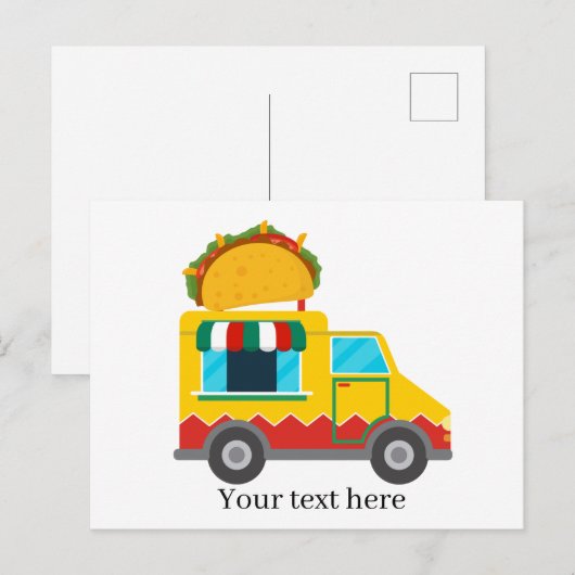 coole taco - leveranciers van levensmiddelenbedrij briefkaart (Voorkant / Achterkant)