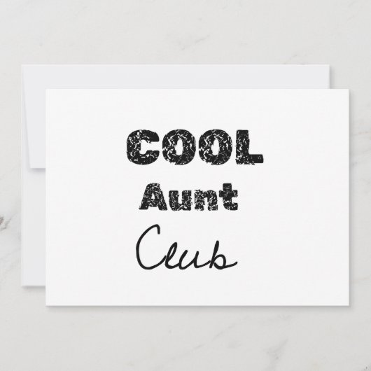 coole tante club kaart (Voorkant)