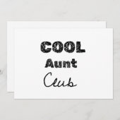 coole tante club kaart (Voorkant / Achterkant)