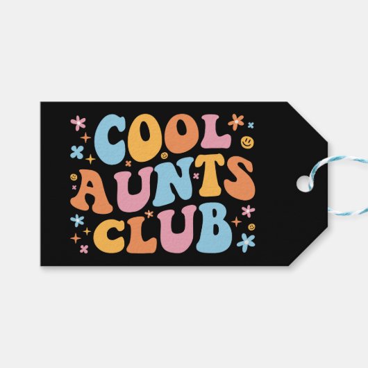 Coole tantes Club III Cadeaulabel (Voorkant (Horizontaal))