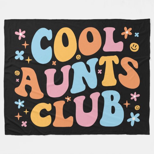 Coole tantes Club III Fleece Deken (Voorkant (Horizontaal))