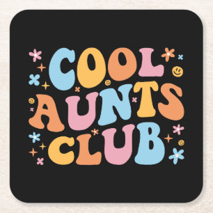Coole tantes Club III Kartonnen Onderzetters