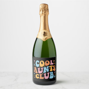 Coole tantes Club III Sparkling Wijnetiket