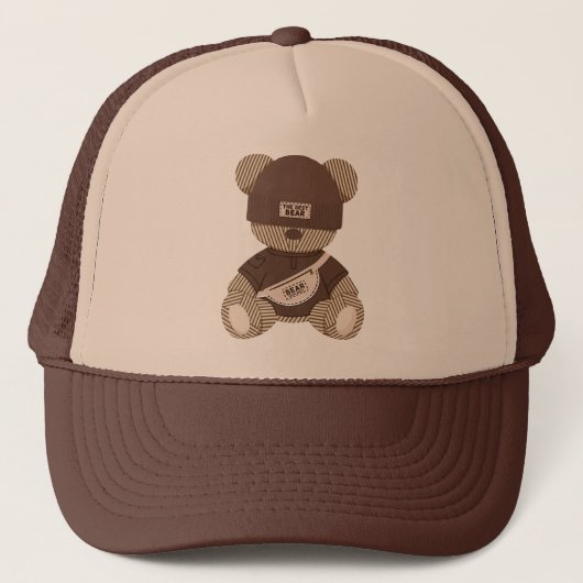 Coole teddybeer: het beste berenontwerp trucker pet (Voorkant)