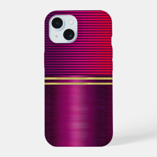 Coole Textures Paarse Gouden Hoesje iPhone 15 Case