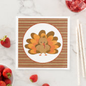 coole Thanksgiving Vakantie kalkoen Servet (Insitu)