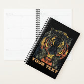 Coole Tijger Gezichtskunst Voeg Je Eigen Tekst Toe Planner (Display)