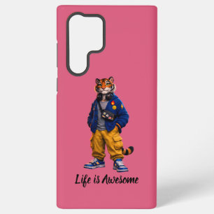 Coole Tijger in Streetwear Kunst - Urbane Stijl Ti Samsung Galaxy Hoesje