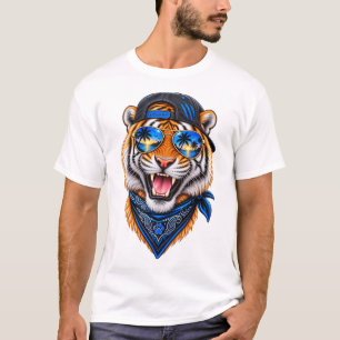 Coole Tijger met Zonnebril – Wilde Stijl T-shirt