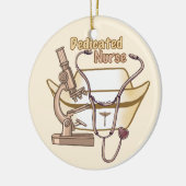 Coole toegewijde verpleegster keramisch ornament (Links)