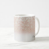 Coole trendy glitter,zilver - Persoonlijk Koffiemok (Voorkant rechts)