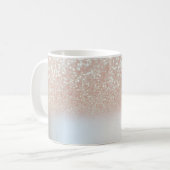 Coole trendy glitter,zilver - Persoonlijk Koffiemok (Voorkant links)