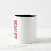 Coole triathlon-design tweekleurige koffiemok (Center)