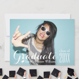 Coole typografie afstudeerfoto klas van 20XX Kaart