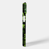 coole typografie kalm groene naam op zwart Case-Mate iPhone case (Achterkant / Rechts)