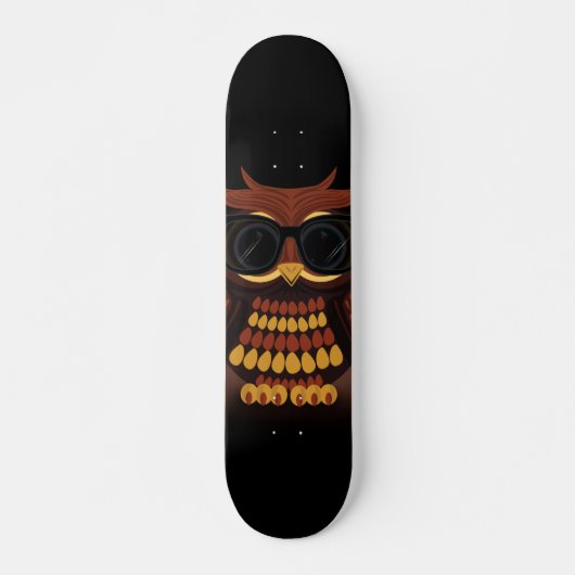 Coole Uil Persoonlijk Skateboard (Voorkant)