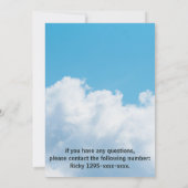 coole uitnodiging briefkaart : middelbare schoolto (Achterkant)