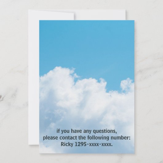 coole uitnodiging briefkaart : middelbare schoolto (Achterkant)