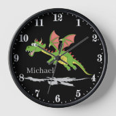 coole unisex draak voegt naam kinder toe (Voorkant)