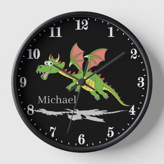 coole unisex draak voegt naam kinder toe (Voorkant)