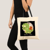 coole unisex kinder dinosaurus voeg de naam Hallow Tote Bag (Voorkant (product))