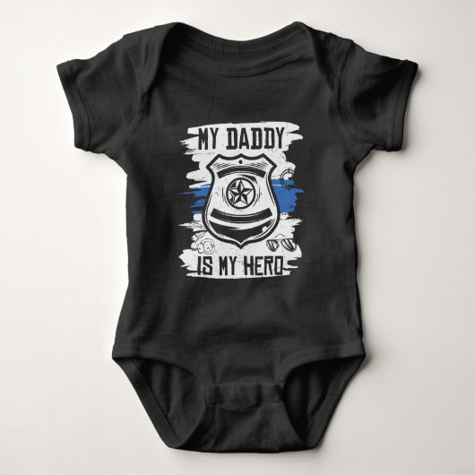 coole unisex kinder politie pa Hero Romper (Voorkant)