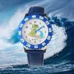 coole unisex kinder surfende dinosaurus Watch Horloge<br><div class="desc">coole unisex kinder surfende dinosaurus Watch</div>