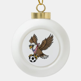 Coole USA Voetbal Adelaar Zonnebril Vintage Patrio Keramische Bal Ornament