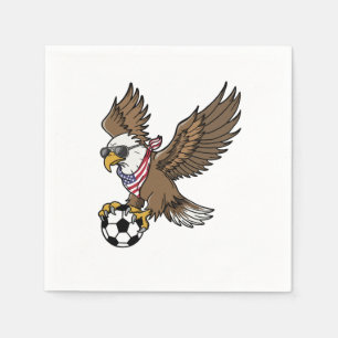 Coole USA Voetbal Adelaar Zonnebril Vintage Patrio Servet