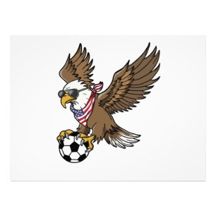 Coole USA-voetbaladelaar-zonnebril vintage patriot Foto Afdruk