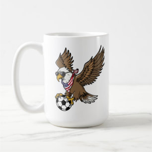 Coole USA-voetbalarend-zonnebril vintage-patriotti Koffiemok