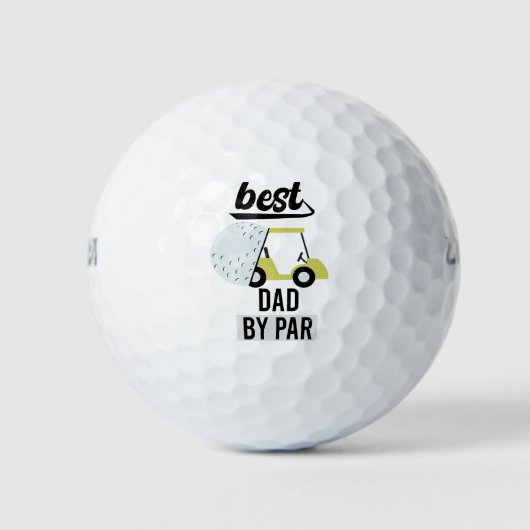 coole vader golfer, beste papa bij par golfballen (Voorkant)