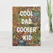 COOLE VADER NOG COOLER KIND grappige quote acryl a Kaart (Voorkant)