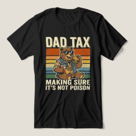 Coole Vaderbeer Grappig Snacktijd Ontwerp  Tri-Blend Shirt