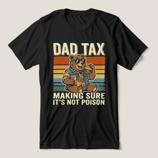 Coole Vaderbeer Grappig Snacktijd Ontwerp Tri-Blend Shirt (Design voorkant)