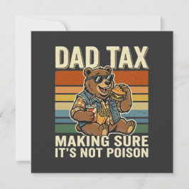 Coole Vaderbeer Grappige Snacktijd Design  Kaart