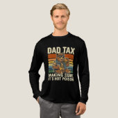 Coole Vaderbeer Grappige Snacktijd Design Tri-Blend Shirt (Voorkant)