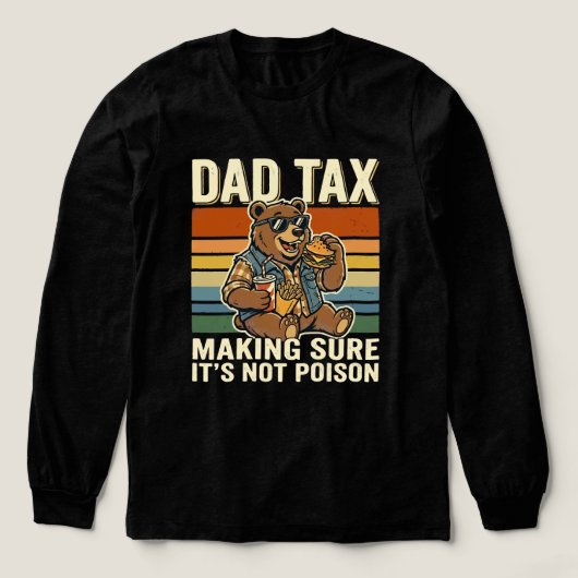 Coole Vaderbeer Grappige Snacktijd Design Tri-Blend Shirt (Voorkant)