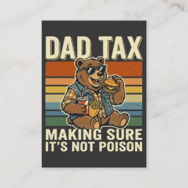 Coole Vaderbeer Grappige Snacktijd Design  Visitekaartje