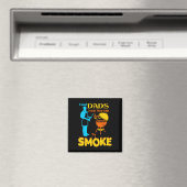 Coole vaders leren hun kinderen om Byrbecue BBQ te Magneet (Insitu (Vaatwasser))